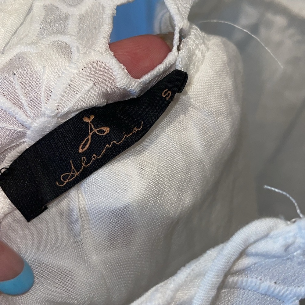 white floral tie front mini dress - Picture 12 of 12